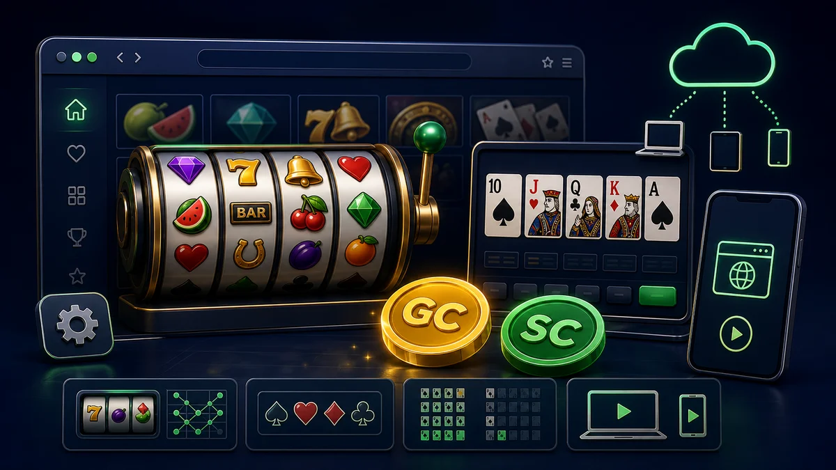 HitJuwa educational graphic for Complete Guide to Free Slots, Slot Poker & Machine Games